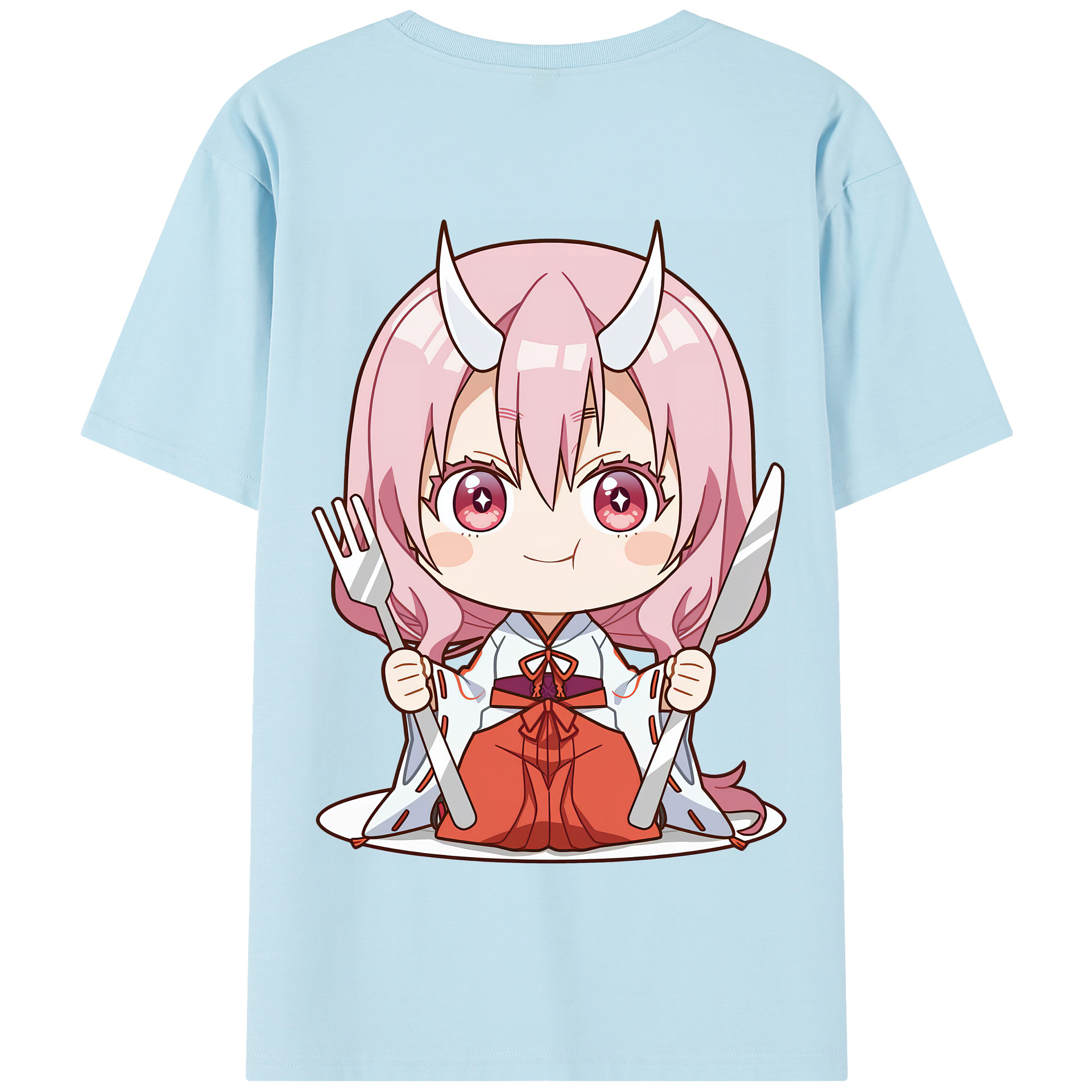 （画像用） 転スラ Regarding Reincarnated to Slime 綿100％半袖Tシャツ（背面プリント）